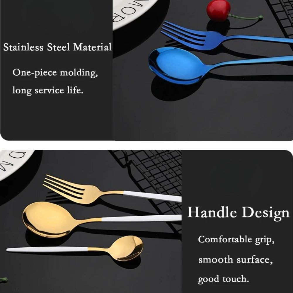 16-Piece Stainless Steel Cutlery Set (Mirror Finish)