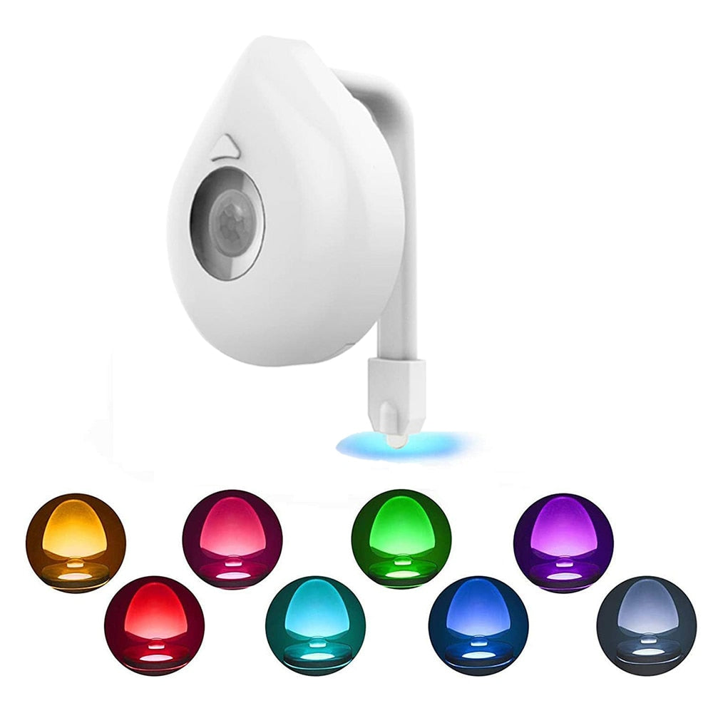 8-Color LED Toilet Light