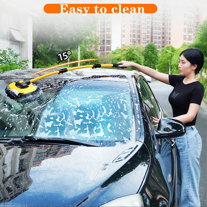 Car Washing Mop Super Absorbent Car Cleaning Brushes Mop Adjustable Window Wheel Dust Wash Tool Three Section Auto Accessories