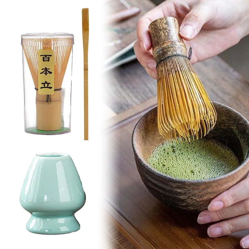 Bamboo Whisk Matcha Tea Spoon Set 