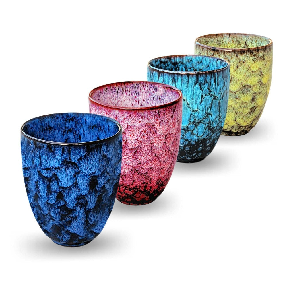 ArtOlo Japanese Ceramic Teacups Set - 4pcs