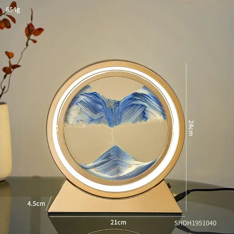 ArtOlo Mesmerizing Moving Sand Art Table Lamp - A Perfect Home Decor Gift!