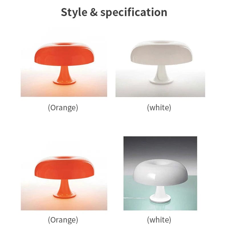 ArtOlo Store Italy Designer Led Mushroom Table Lamp for Hotel Bedroom Bedside Living Room Decoration Lighting Modern Minimalist Desk Lights