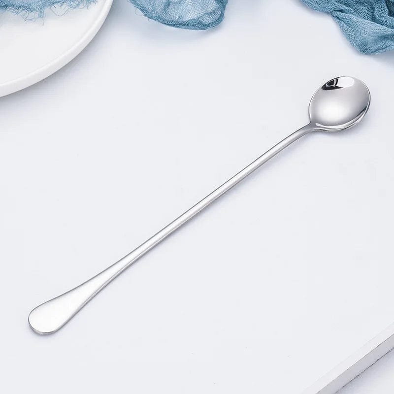 ArtOlo Store Leeseph Stainless Steel Long Handle Mixing Spoon, Bar Stirring Spoon for Cocktail, Ice Cream, Coffee, Juice, Drink, 9.4 Inches
