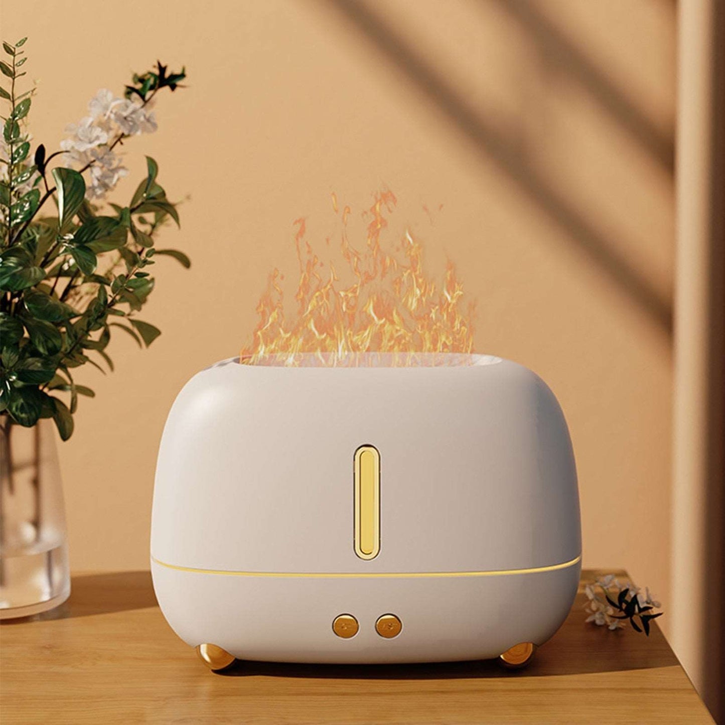 Home Finesse Aromatherapy Flame Humidifier - 3 Color Options