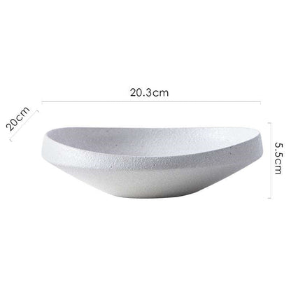 Home Finesse Chic Porcelain Ceramic Plates - Modern & Elegant Tableware