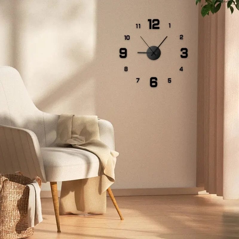 Home Finesse Creative Frameless DIY Wall Clock