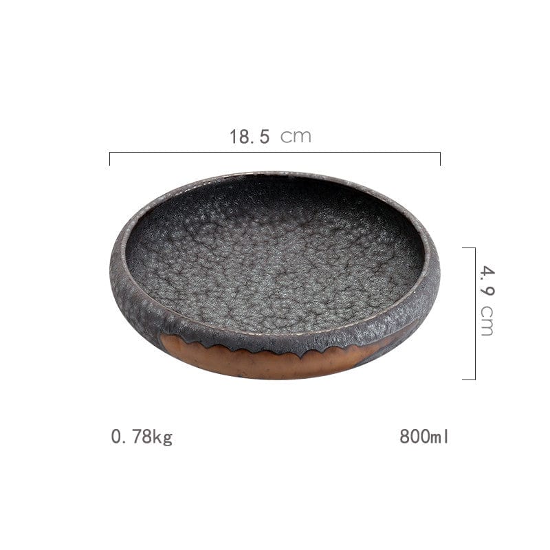 Home Finesse Creative Household Japanese Kiln-formed Ceramic Plates