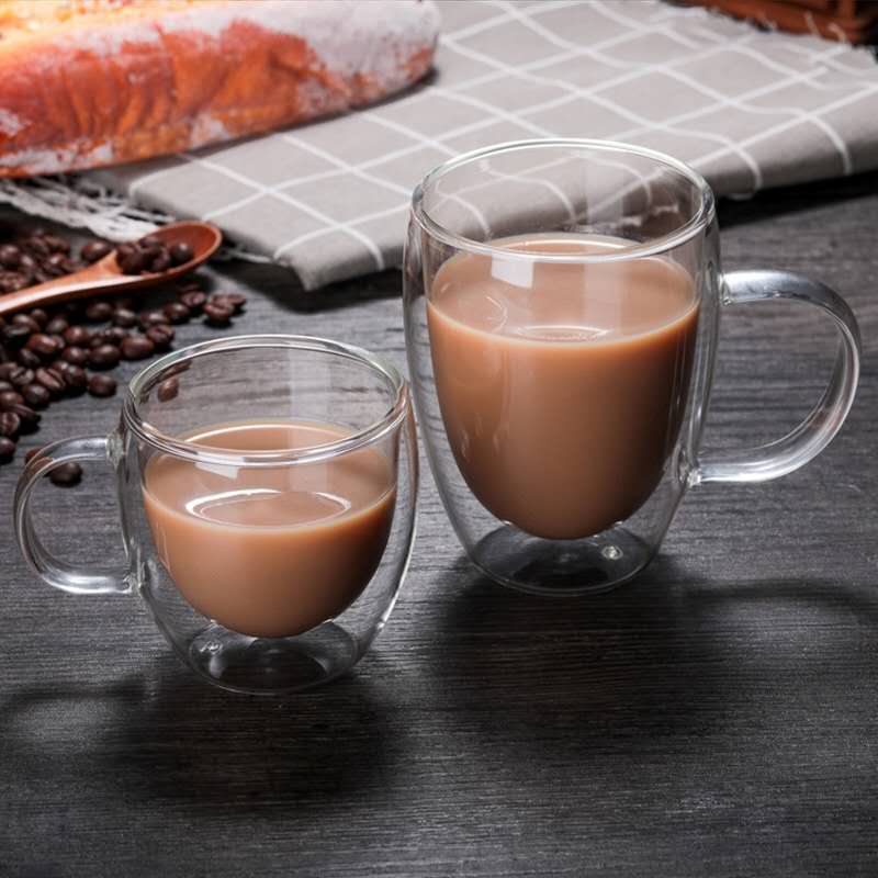 Home Finesse Double Wall Glass Coffee Cup Set