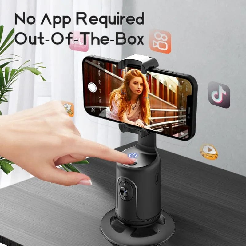Home Finesse Intelligent AI Mini Selfie Stick - Capture Perfect Shots with Auto Tracking