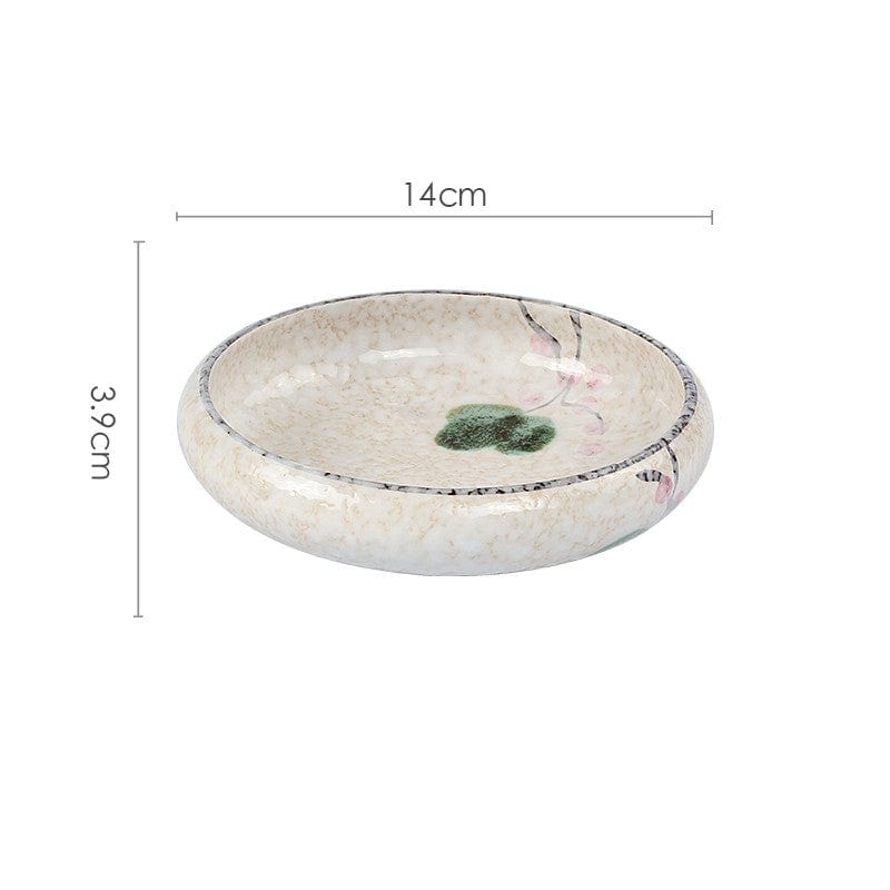 Home Finesse Japanese Hand-painted Ceramic Plates For Household Use