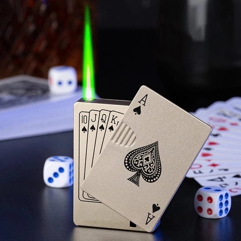 Home Finesse Men's Gift Game Changer: Windproof Poker Lighter