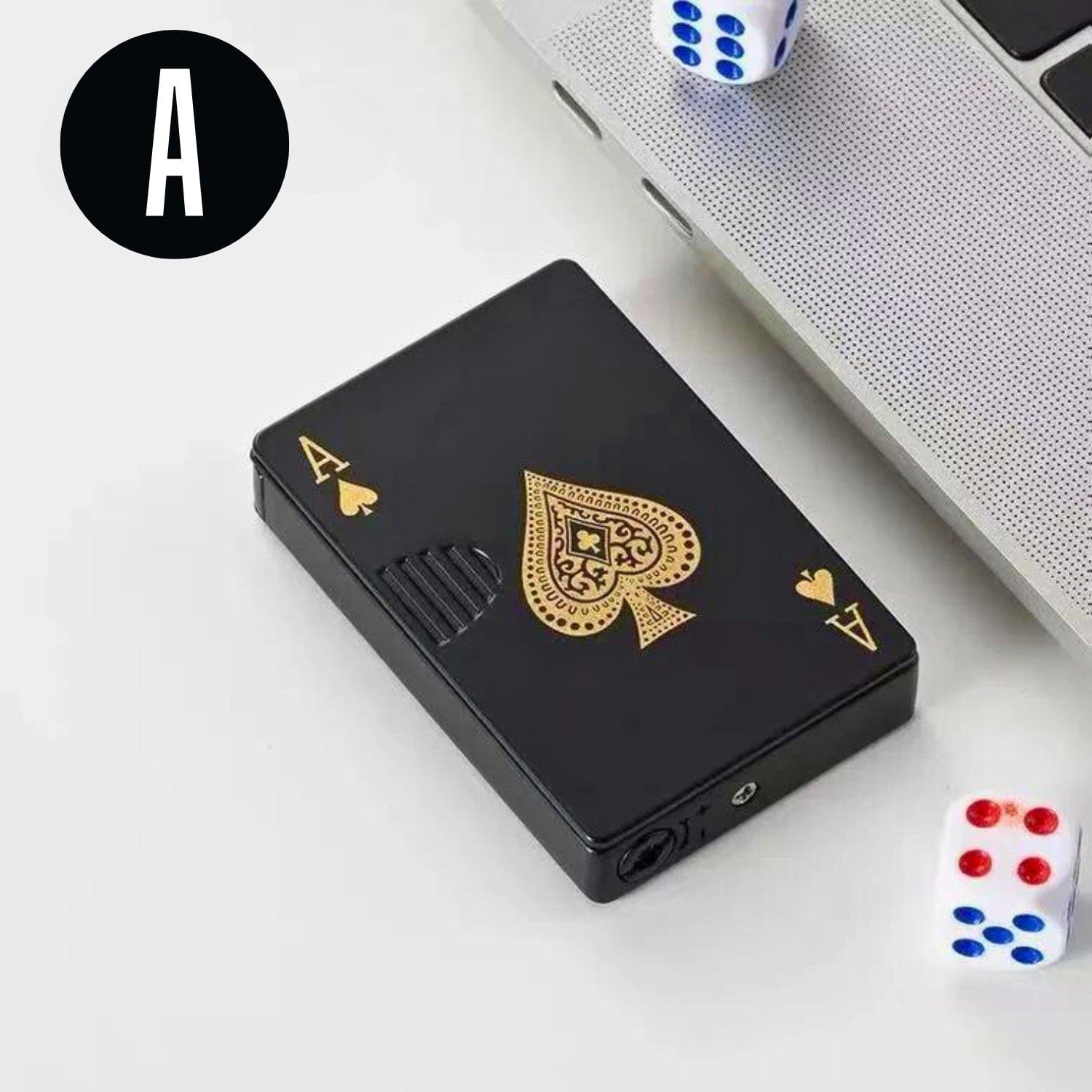 Home Finesse Men's Gift Game Changer: Windproof Poker Lighter