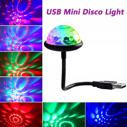Home Finesse Mini Stage Lighting - Dynamic Sound Activated Car DJ Lamp