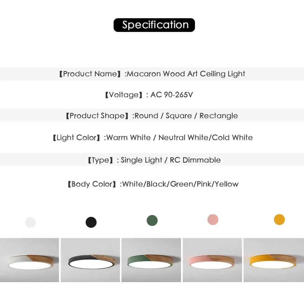 Home Finesse Modern Dimmable LED Ceiling Light
