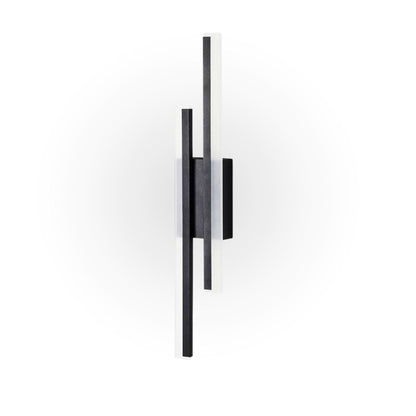 Home Finesse Modern Nordic LED Wall Sconce Light: 12W, Black