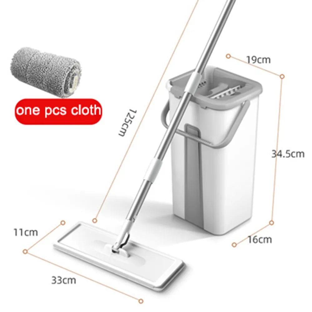 Home Finesse Mops Magic Floor Mop Squeeze Mop With Bucket Flat Bucket Rotating Mop For Wash Floor Cleaning House Home Cleaner Easy Mops