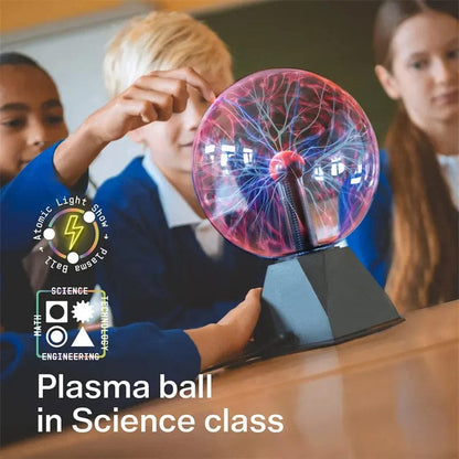 Home Finesse Plasma Ball Lamp: Touch & Sound Magic, (Christmas Gift!)