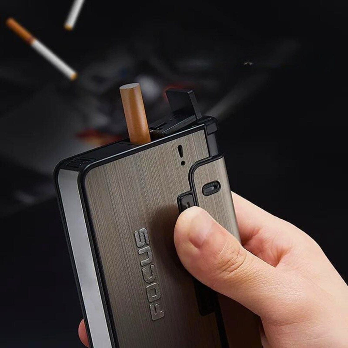 Home Finesse Portable Automatic Cigarette Holder Box – A Perfect Gift!