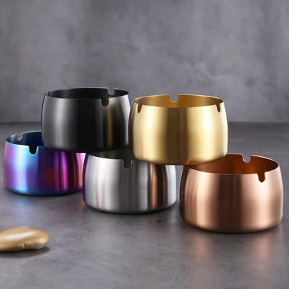 Home Finesse Sleek and Durable: Elevate Your Space with Our Stainless Steel Ashtray
