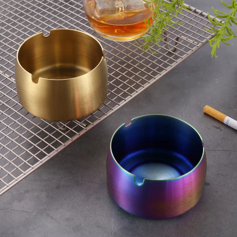 Home Finesse Sleek and Durable: Elevate Your Space with Our Stainless Steel Ashtray