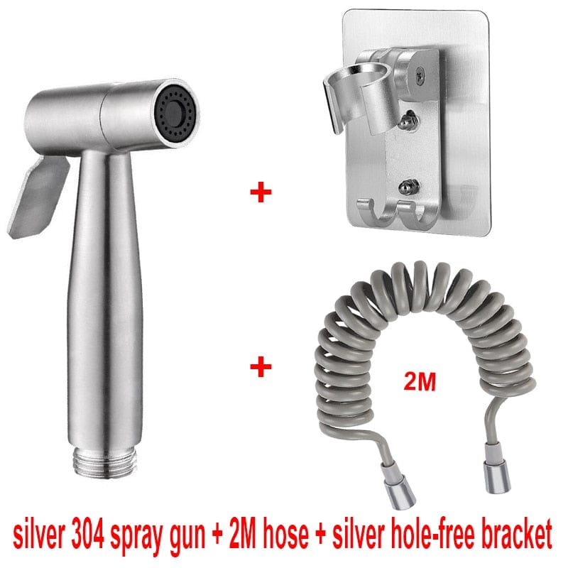 Home Finesse Stainless Steel Handheld Bidet Sprayer Set