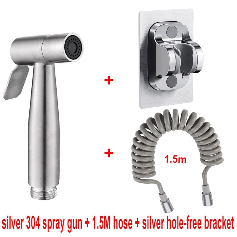 Home Finesse Stainless Steel Handheld Bidet Sprayer Set