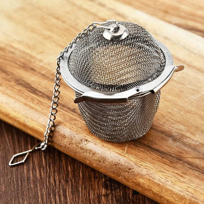 Home Finesse Stainless Steel Tea Strainer - Reusable Infuser for Flavorful Tea Moments