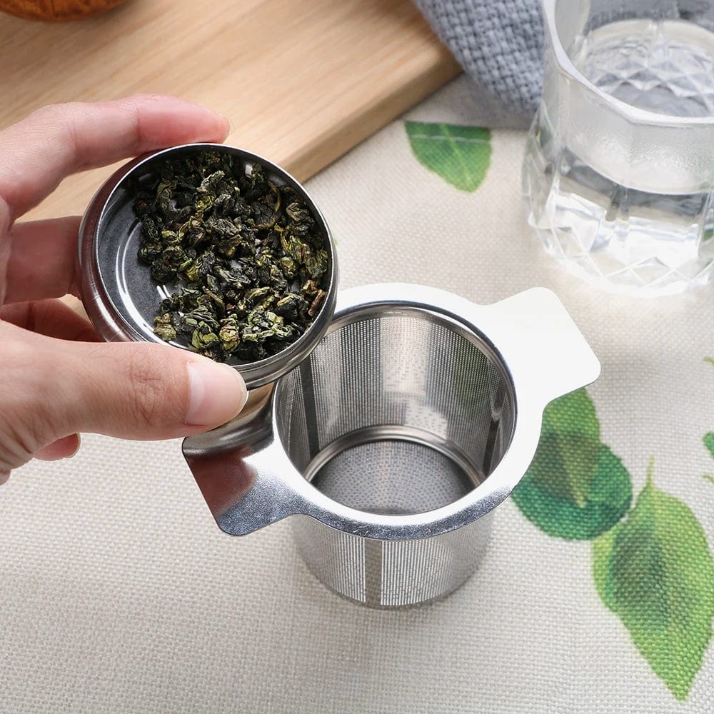 Home Finesse Stainless Steel Tea Strainer with 2 Handles