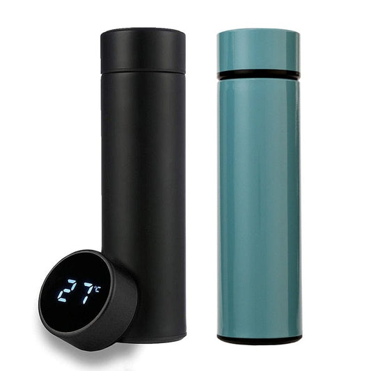 Home Finesse Stainless Steel Thermos Bottle with Digital Temperature Display