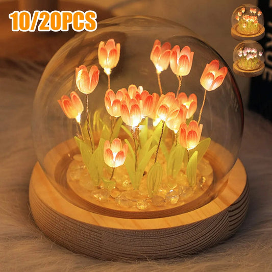 Home Finesse Tulip Flower Table Lamp