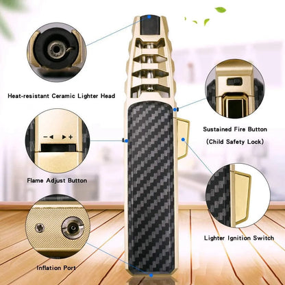 Home Finesse Versatile Windproof Butane Torch Lighter